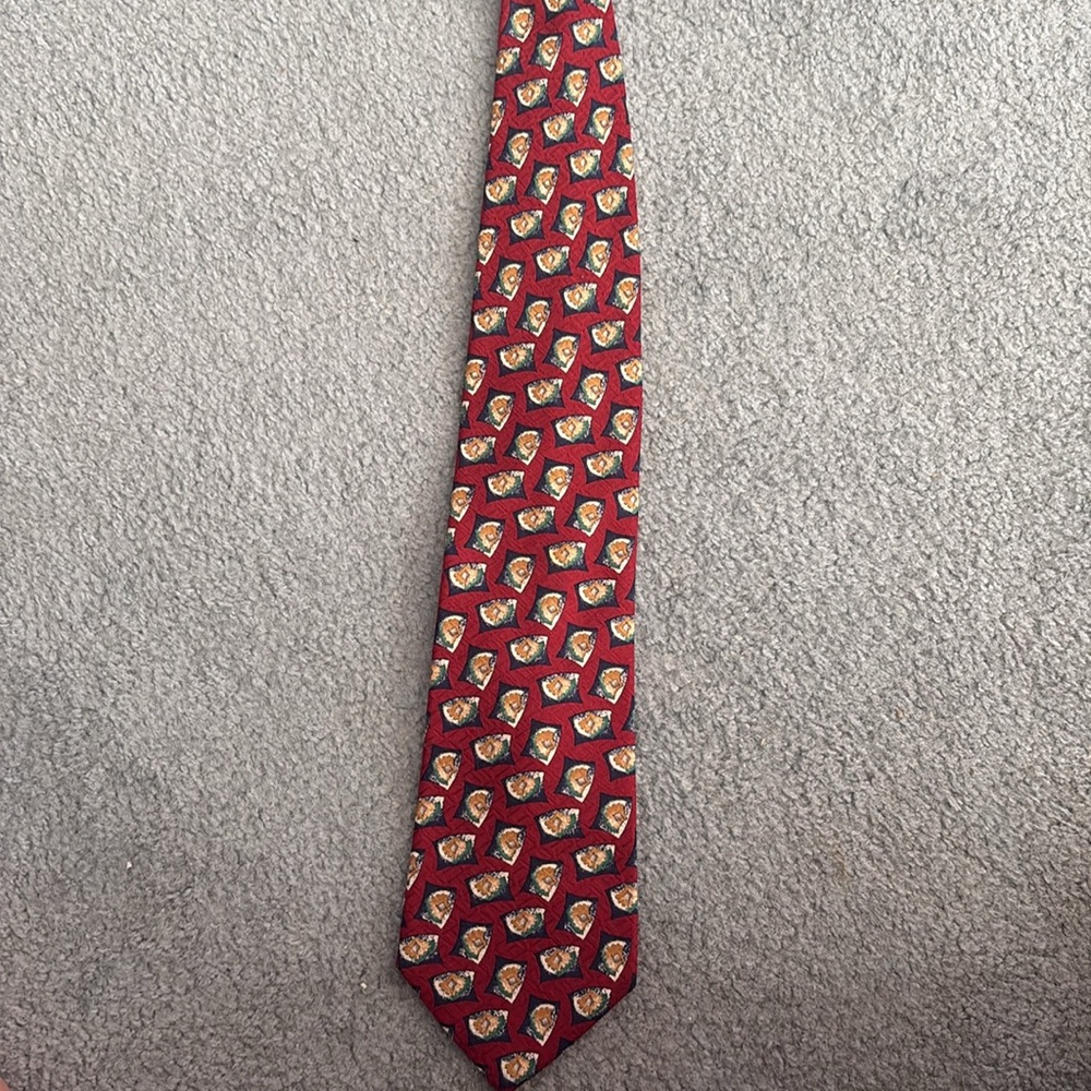 Chaps Ralph Lauren Red Geometric Men's Tie
